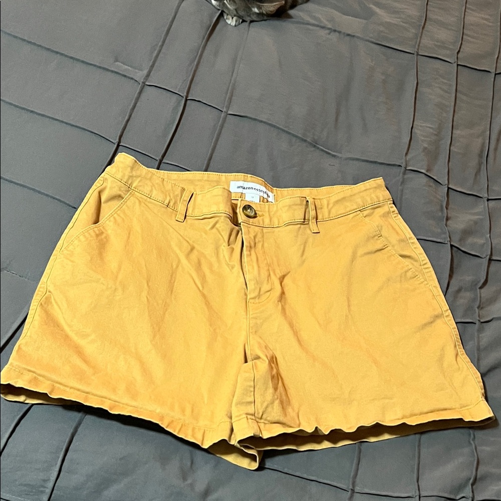 Amazon Essentials Women's Yellow Shorts